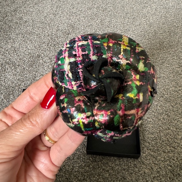 CHANEL Multicolor Floral Brooch